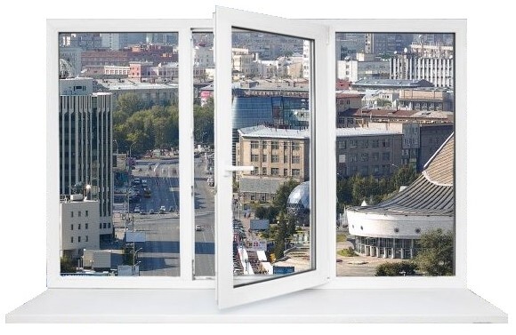 Окно WHS 2050x1400 трёхстворчатое